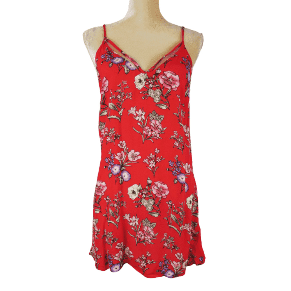 Forever 21 women's red shirt dress size S